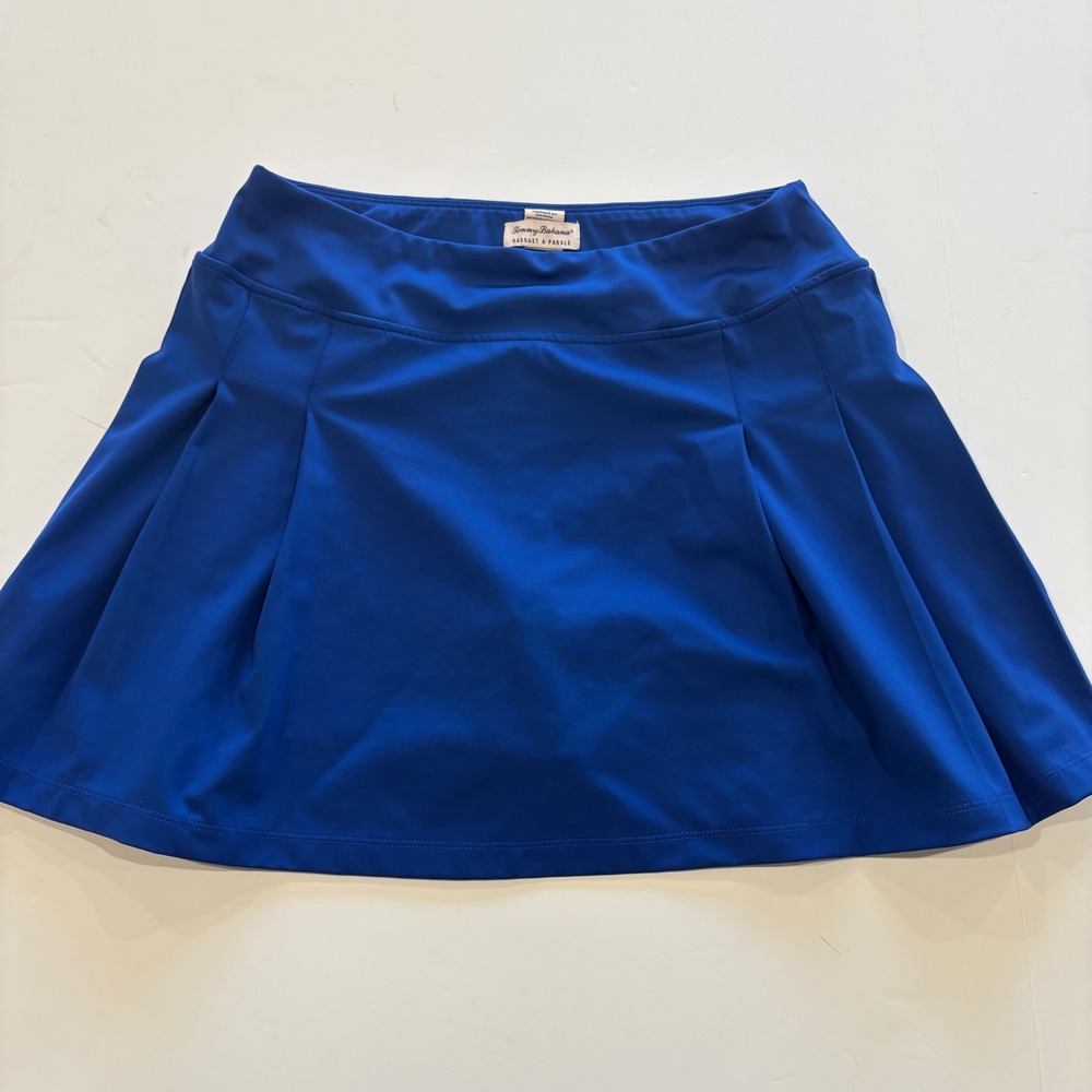 Tommy Bahama Racquet & Paddle Blue Pleated Tennis Skort Size M
